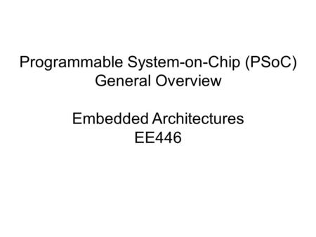 Typical Microcontroller Purposes