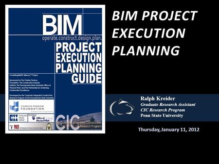 BIM Project Execution Planning