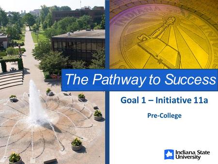 The Pathway to Success Pre-College Goal 1 – Initiative 11a.