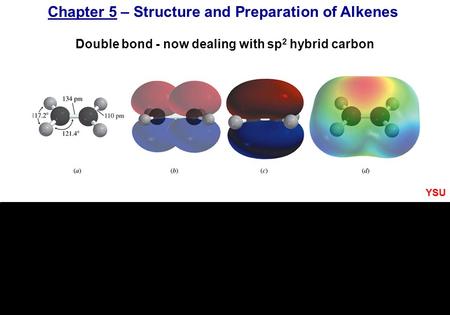 Chapter 5 – Structure and Preparation of Alkenes