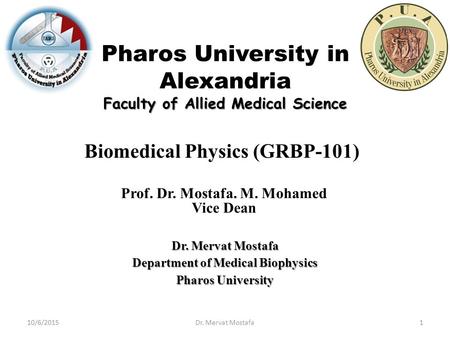 Pharos University in Alexandria