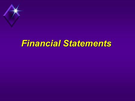 Financial Statements.