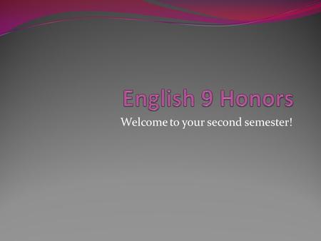 Welcome to your second semester!. Take the note card on your desk and… Write three facts about yourself. Write down two great concepts/facts you learned.