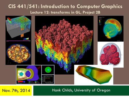 Hank Childs, University of Oregon