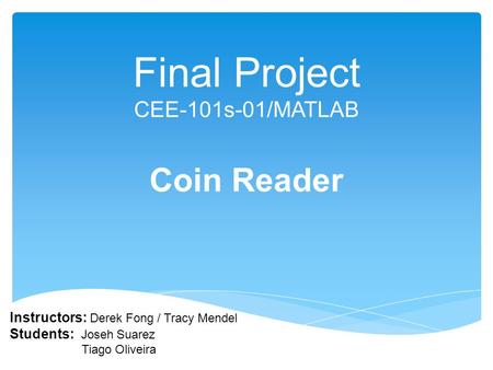 Final Project CEE-101s-01/MATLAB