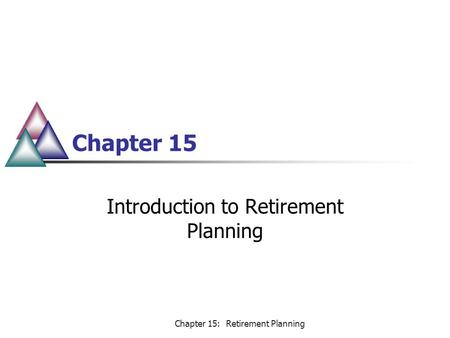 Introduction to Retirement Planning