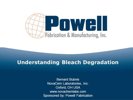 Understanding Bleach Degradation