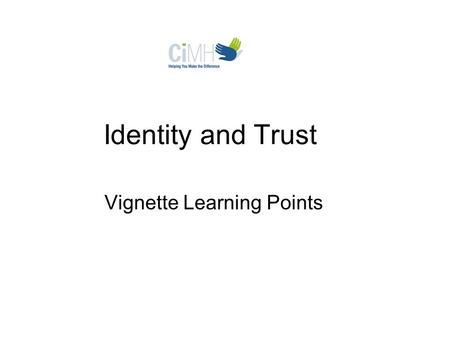 Identity and Trust Vignette Learning Points. Barika experiences PTSD symptoms, including flashbacks of dead soldiers and body parts, sleeplessness, nightmares,