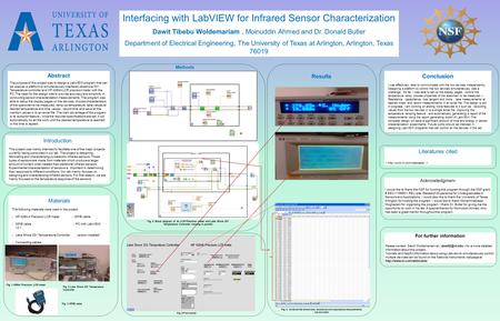 Abstract The purpose of this project was to design a LabVIEW program that can be used as a platform to simultaneously interface Lakeshore 331 Temperature.