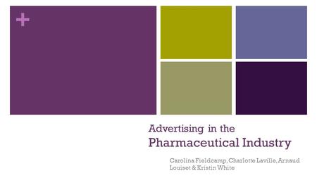 Advertising in the Pharmaceutical Industry