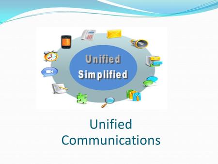 Unified Communications. Unified Simplified Team Members & Collaboration Tools Sally Loies Jeff Newton Haidar A. AlMubarak Grzegorz Walukanis.