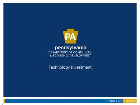 1. 2 Our Goal The goal of the Technology Investment Office is to ensure that the variety of TBED organizations and initiatives located throughout the.