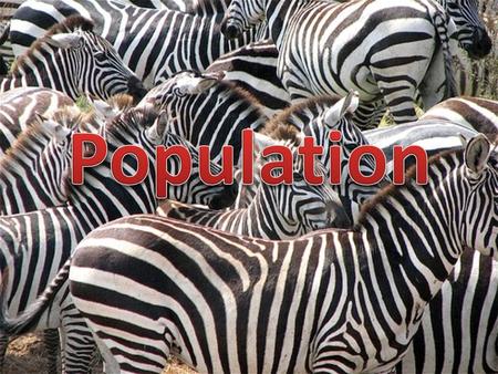 Learning outcomes for today Define a population and describe the attributes that make up that population Describe the 3 types of population distribution.