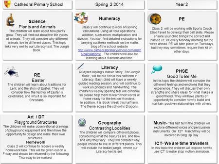 Geography Contrasting Localities The children will compare different places, considering what the features are, and how and why they vary. They will consider.