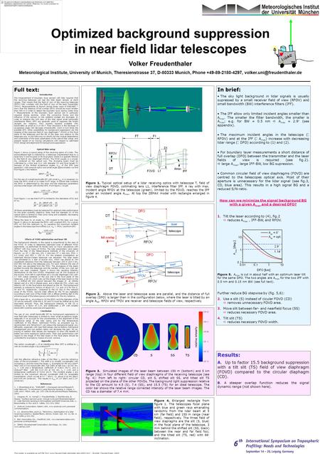 In brief: The sky light background in lidar signals is usually supressed by a small receiver field of view (RFOV) and small bandwidth (BW) interference.