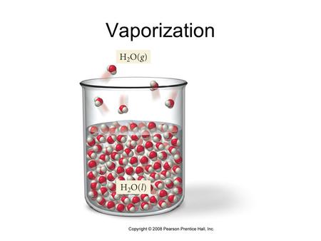 Vaporization.