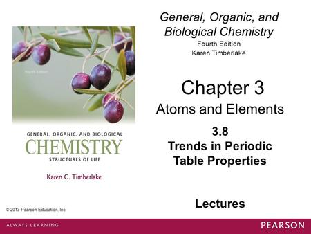 Trends in Periodic Table Properties