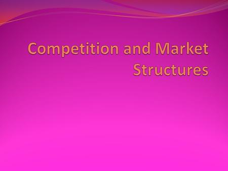 Warm-Up 1) Name a product that you must always have. 2) Can you name several competing brands that you consider to be poor substitutes?