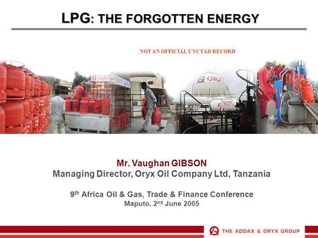 LPG: THE FORGOTTEN ENERGY