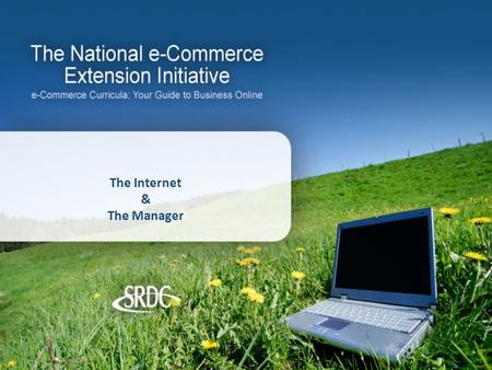 The Internet & The Manager. Introduction Most companies realize that the Internet is here to stay. Business leaders realize that in order to maintain.