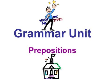 Grammar Unit Prepositions. Let’s Review... The preposition is the sixth of the eight parts of speech. Just for the record, here are all eight: Noun Pronoun.