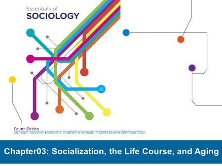 ANTHONY GIDDENS ● MITCHELL DUNEIER ● RICHARD P.APPELBAUM ● DEBORAH CARR Fourth Edition Chapter03: Socialization, the Life Course, and Aging.