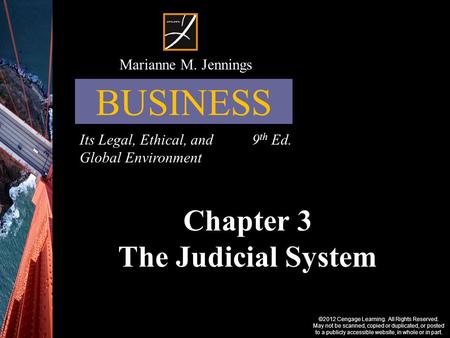 ©2012 Cengage Learning. All Rights Reserved. May not be scanned, copied or duplicated, or posted to a publicly accessible website, in whole or in part.