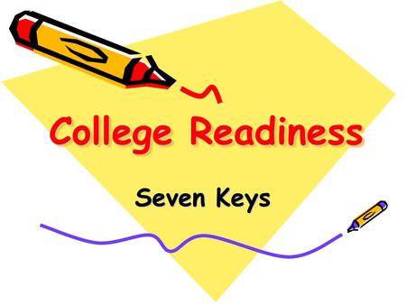 College Readiness Seven Keys. MCPS Degree Attainment Compared to the Nation Class of 2001 Percentage of High School Graduates Earning a Bachelor Degree.