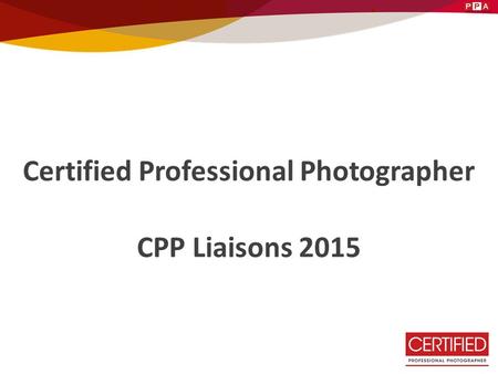 Certified Professional Photographer