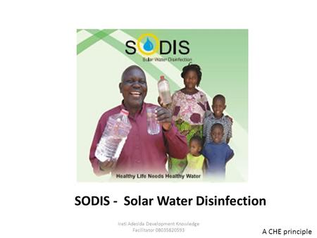 SODIS - Solar Water Disinfection