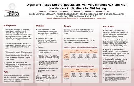 Background Recruitment strategies for organ and tissue donors are different, and although some organ donors do eventually become tissue donors, organ donors.