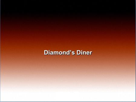 Diamond’s Diner. Ms. Diamond planned to use the dramatic play area as a restaurant. She created menus and order books for her dramatic play area. Here.