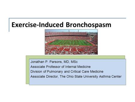 Exercise-Induced Bronchospasm