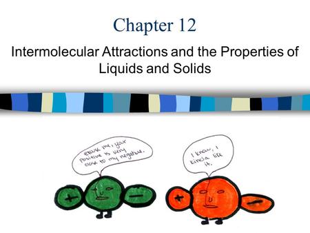 Chapter 12 Intermolecular Attractions and the Properties of Liquids and Solids.