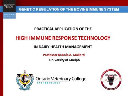 HIGH IMMUNE RESPONSE TECHNOLOGY