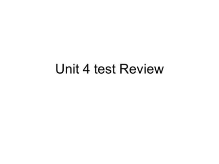 Unit 4 test Review. Model What is the missing factor? 6 x □ = 36.