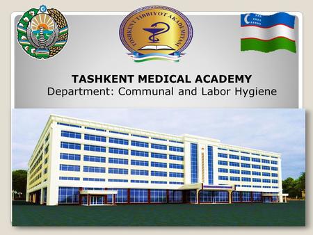 TASHKENT MEDICAL ACADEMY