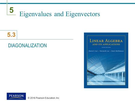 Eigenvalues and Eigenvectors