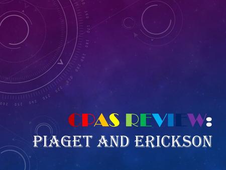 CPAS REVIEW: PIAGET AND ERICKSON. Category 1Category 2Category 3Category 4Category 5 11111 22222 33333 44444 55555.