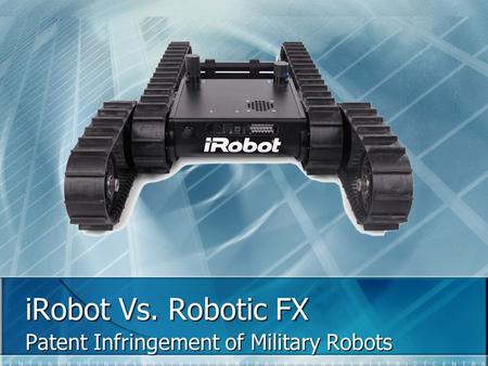 Patent Infringement of Military Robots