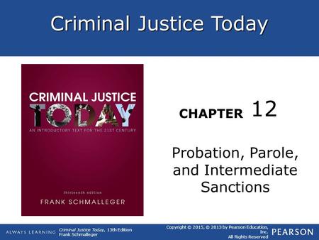 Probation, Parole, and Intermediate Sanctions