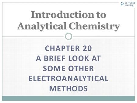 Introduction to Analytical Chemistry