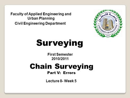 Surveying Chain Surveying