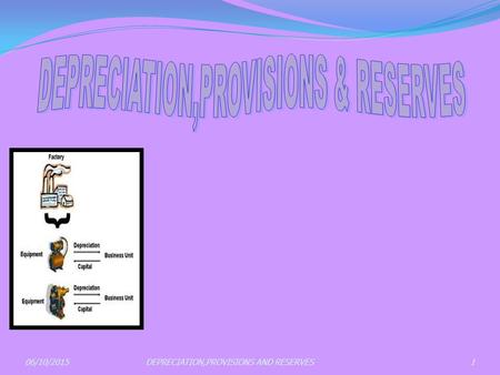 06/10/2015DEPRECIATION,PROVISIONS AND RESERVES1.