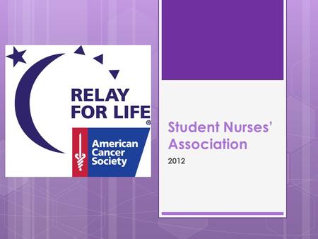 Student Nurses’ Association 2012. History  Started 1985  Dr. Gordy Klatt  Ran 24 hours  $27,000  Largest non-for-profit activity.