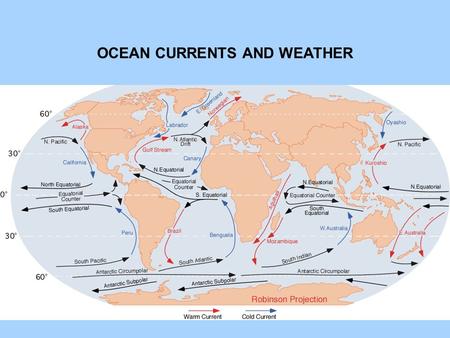 OCEAN CURRENTS AND WEATHER