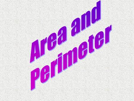 Area is the amount of surface space that a flat object has. Area is reported in the amount of square units.