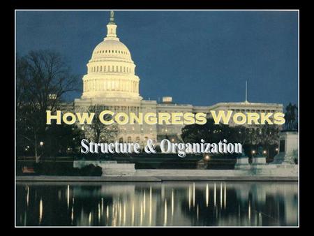 How Congress Works. House-Senate Differences House of Representatives 435 members Very formal with lots of rules 2 year terms 100% members up for re-election.