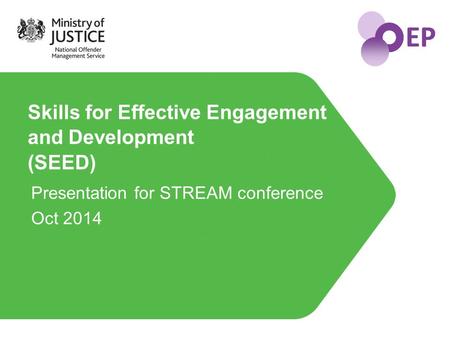 EP Presentation for STREAM conference Oct 2014 Skills for Effective Engagement and Development (SEED)