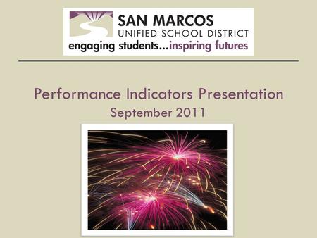 Performance Indicators Presentation September 2011.